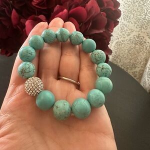 Turquoise beaded bracelet